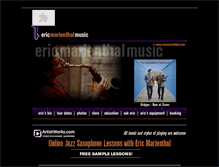 Tablet Screenshot of ericmarienthal.com